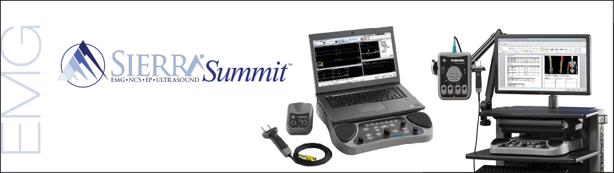 Sierra Summit 2-channel and 3-12 channel EMG/NCS/EP/Ultrasound