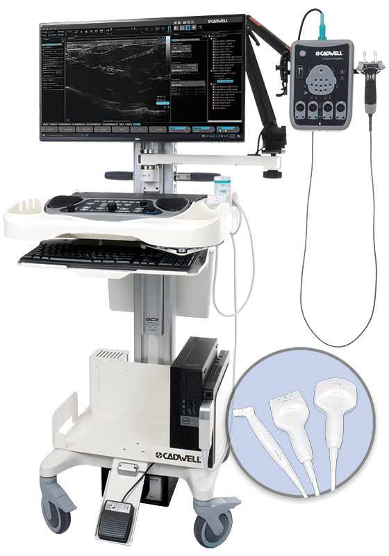 Cadwell EMG Cart with Sierra Summit, NMUS1 and 12-channel amplifier and stim Cadwell EMG Cart with Sierra Summit, NMUS1 and 12-channel amplifier and stim
