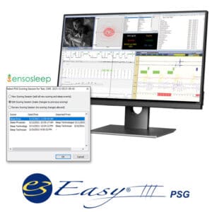 Computer monitor running Easy III PSG software