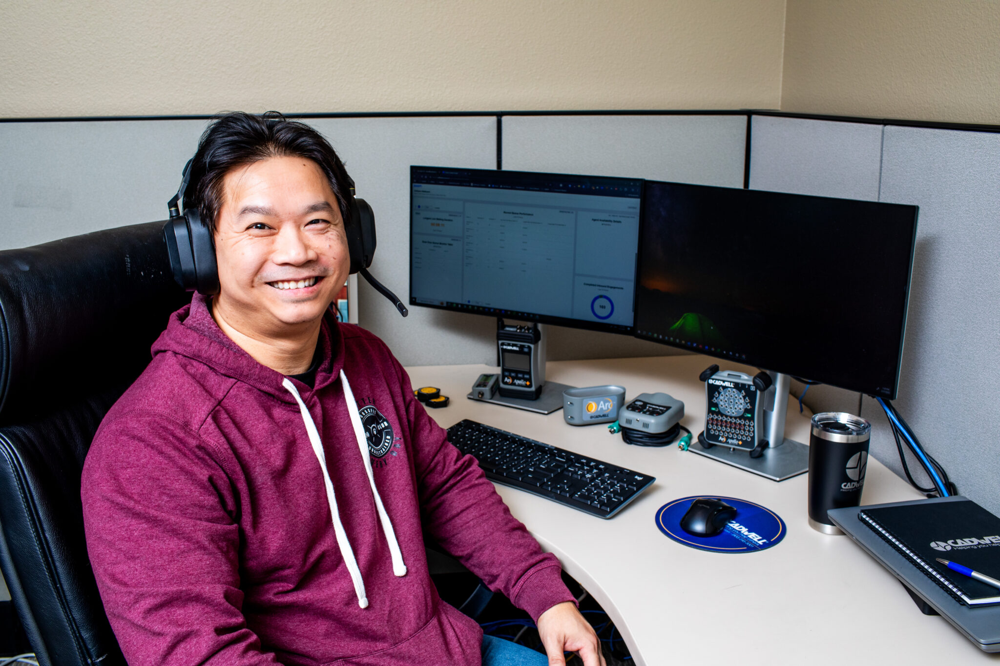 Cadwell Customer Support with remote assistance